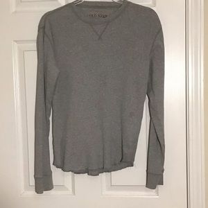 Old Navy Gray Thermal Long Sleeved Shirt Men’s Size M